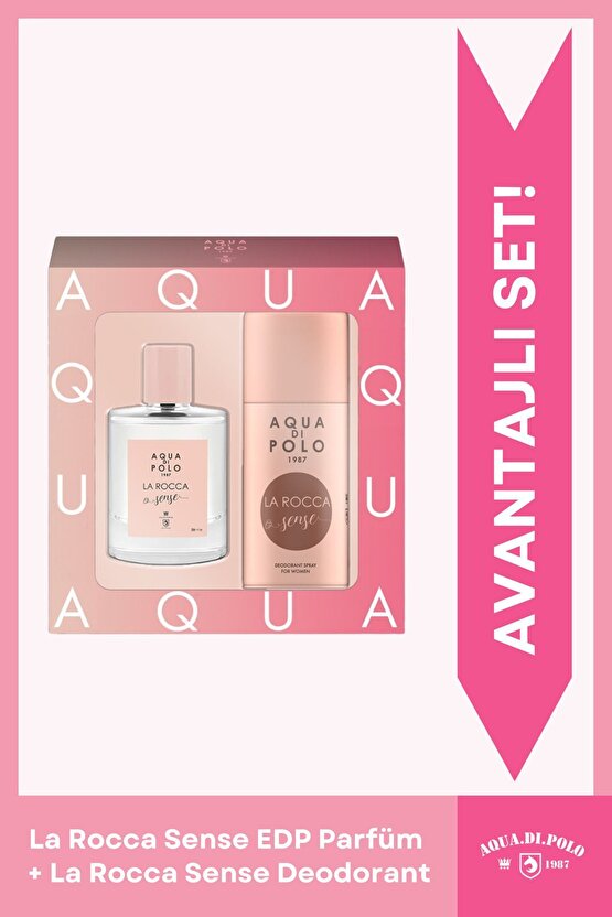 La Rocca Sense 50 ml Kadın Edp Parfüm Ve La Rocca Sense Çiçeksi, Oryantal Deodoran