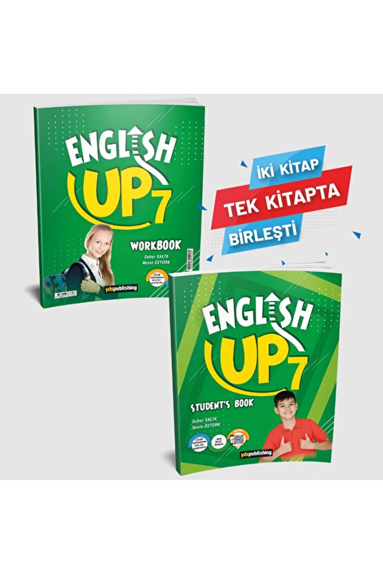 2024 7.Sınıf English Up 7 Students Book + Workbook Öğrenci Test Kitabı+ Kalem+Kalemlik