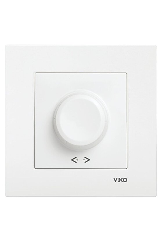 Karre Rotatif Dimmer Ayarlı Işık Anahtarı Beyaz (çerçeve Dahil)