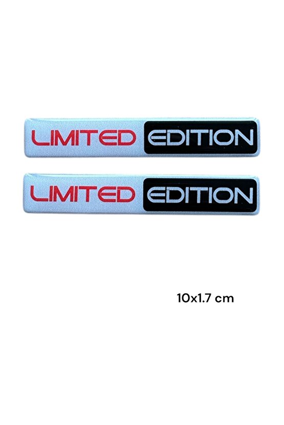 Limited Edition Damla Sticker Araba Stickerı (2 li Set) - 10x1.7 cm