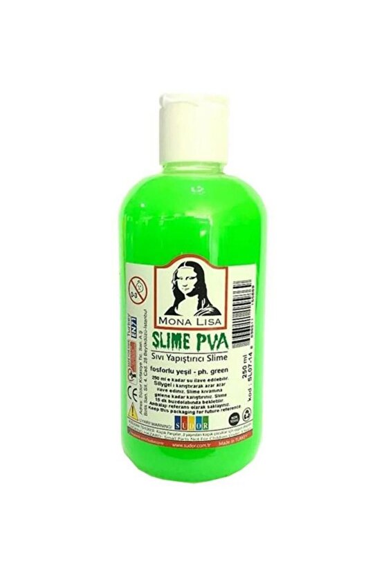 Südor Monalisa Sıvı Slime Pva Hazır Slime Fosforlu Yeşil 250 Ml