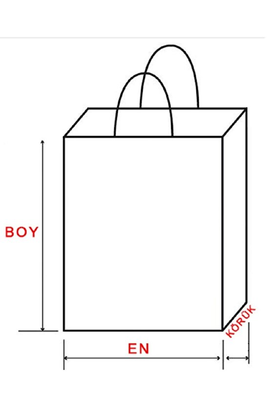 Beyaz Kraft Kâğıt Poşet (32x12x41 Cm) Burgu Saplı Kâğıt Torba (25 Adet) Kâğıt Çanta