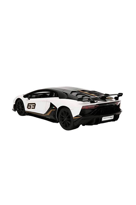 Rastar Lamborghini Aventador SVJ Uzaktan Kumandalı Işıklı Araba - 1:14 Ölçekli Kumandalı Araba - RC