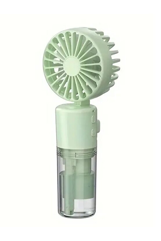 Mor Mini Fan Şarjlı El Fanı Su Püskürtmeli Boyuna Asmalı Mini Klima Fan Vantilatör