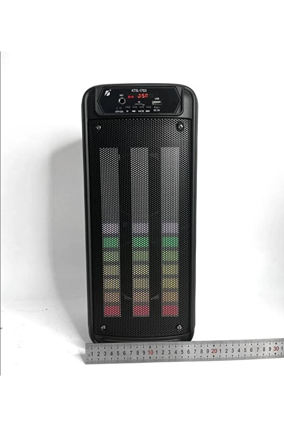 BLUETOOTH HOPARLÖR SD KART USB GİRİŞLİ MİKROFONLU LED IŞIKLI ŞARJLI KABLOSUZ SPEAKER