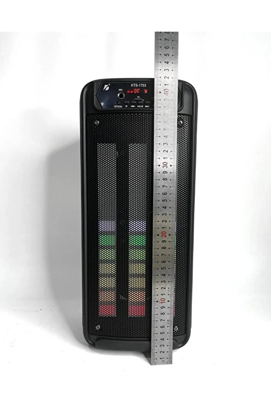 BLUETOOTH HOPARLÖR SD KART USB GİRİŞLİ MİKROFONLU LED IŞIKLI ŞARJLI KABLOSUZ SPEAKER
