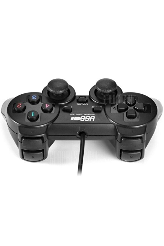 Usb-pc-ps3 Titreşimli Joystick Kablolu Oyun Kolu Usb Game Pad Kd-208