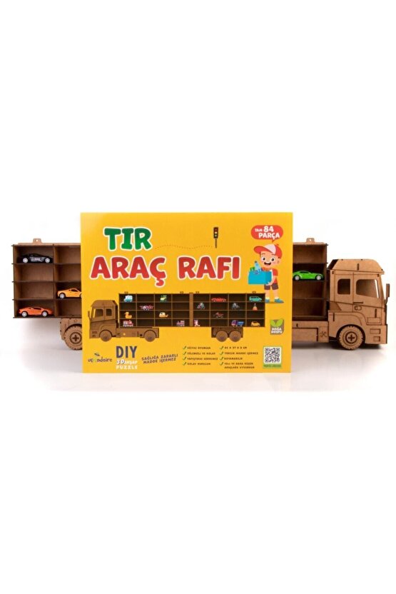 Tır Araç Rafı  Doğal Ahşap Boyanabilir
