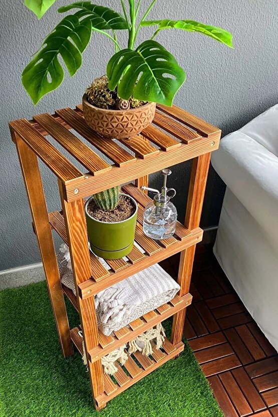 Barutçu Ahşap Banyo Düzenleyici Masif Banyo Mutfak Rafı Havluluk
