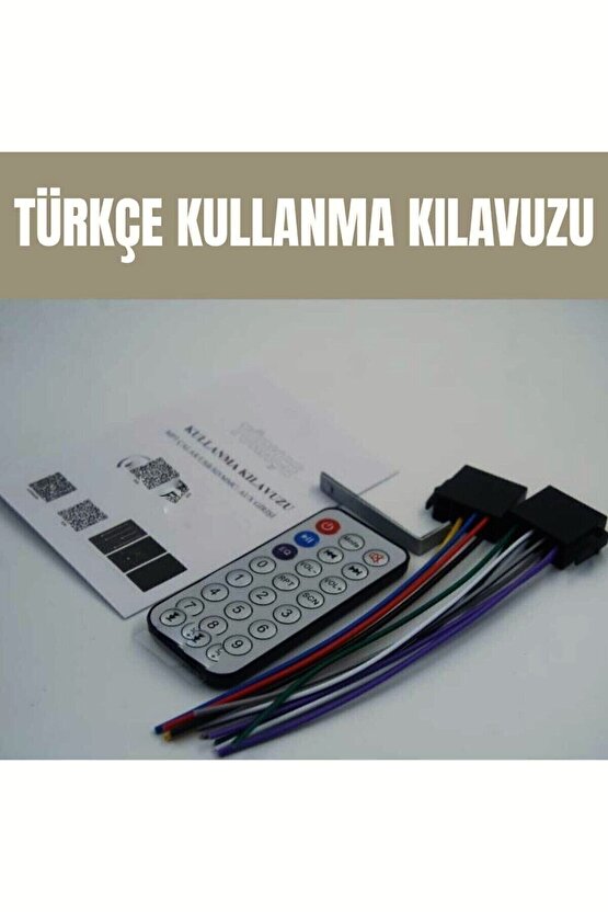 Çift Usb Li Blututlu Aux Girişli Hafıza Kart Okuyuculu Blututlu Kumandalı Oto Teyip 6601