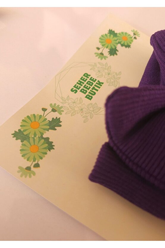 Kız Bebek & Çocuk Fiyonklu Bandana Set - Yumuşak- Esnek