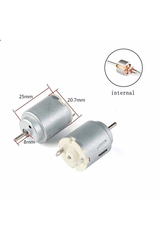 Dc Motor 1.5 - 6 Volt Arduino R140 Mikro Motor