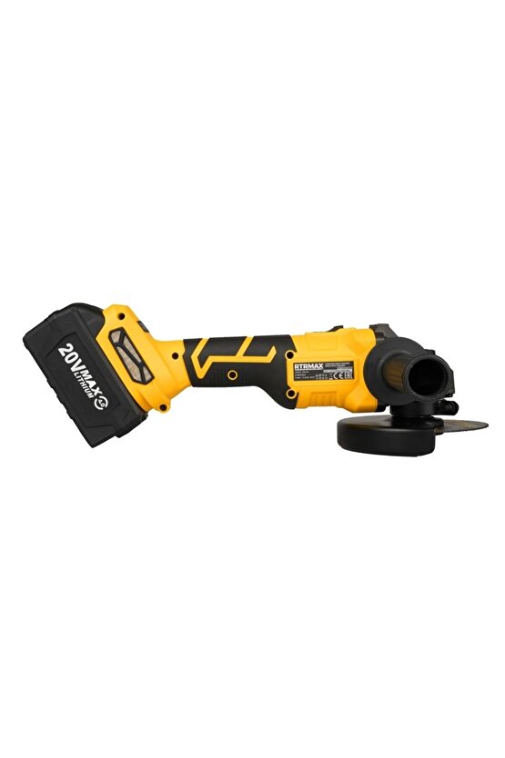 Akülü Avuç Taşlama Kömürsüz 115mm 8.500rpm 2x4 Ah Akü S-lıon Rts5050