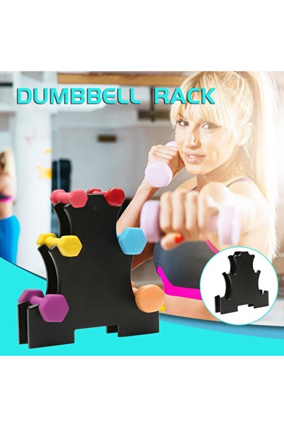 3 Set Dambıl El Ağırlıkları Setleri Standı Raf