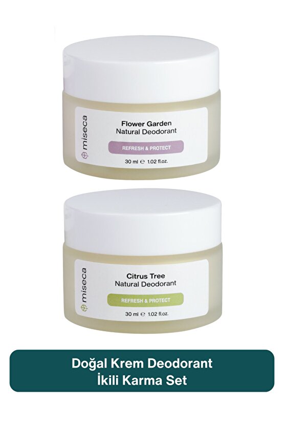 Doğal Krem Deodorant Karma Set 2x30ml