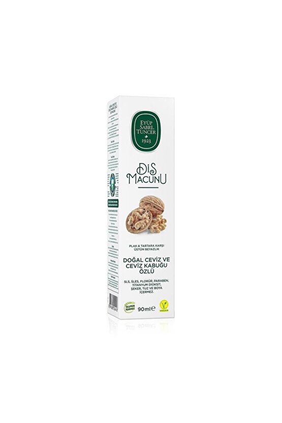 Doğal Diş Macunu 90 ml Ceviz Özlü X 2