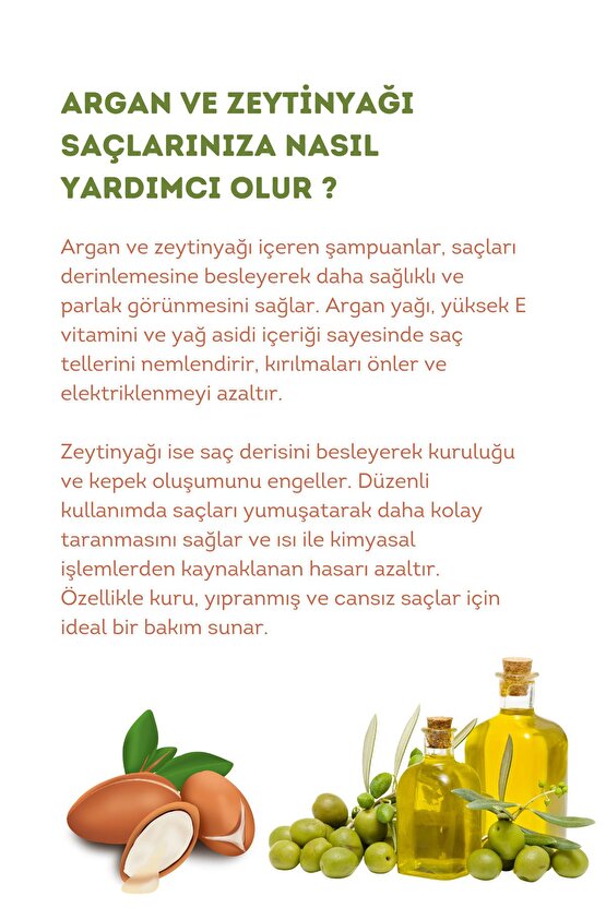 Argan & Zeytinyağlı Şampuan, Dökülme Karşıtı, Besleyici Ve Onarıcı, 675 ml