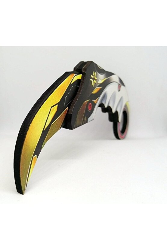 Ahşap Valorant 2 Li Set Oyuncak Figür ( Valorant Champions Karambit Ve Yağmacı Karambit )