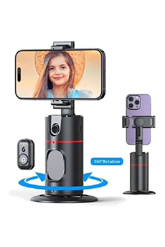 P02 Tripod Otomatik Yüz Takibi 360 Dönebilen Tripod
