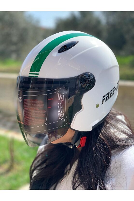 FENOMENFullface Güneş Vizörlü ve Renkli Camlı Kask