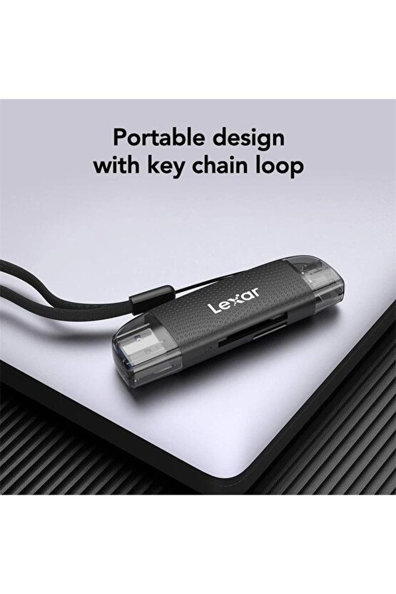 Ontech - Lrw310x-bnbng Dual Slot Usb-ac Mıcrosd Card Usb 3.1 Reader Kart Okuyucu Mıcrosdsd