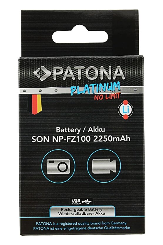 Platinum Sony Np-fz100 Usb-c Girişli Batarya Pil Uyumlu