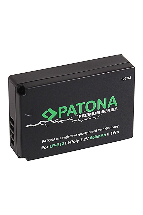 Premium Canon Lp-e12 Batarya Pil
