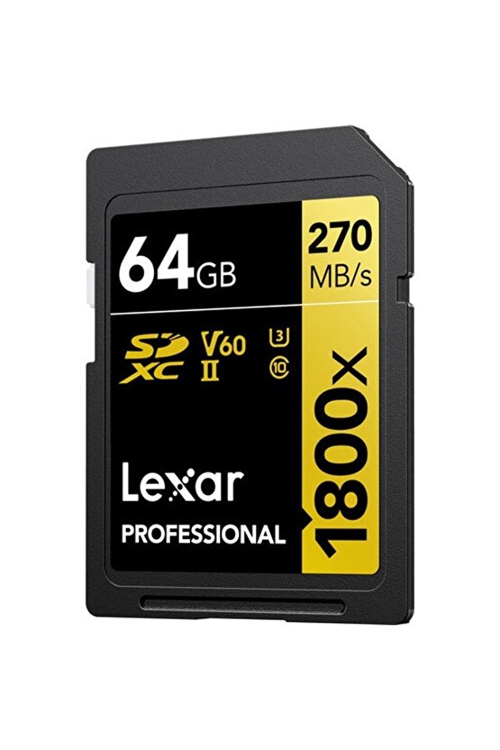 64gb Gold Series 1800x Uhs-ıı Sdxc Hafıza Kartı 270mbs Uyumlu