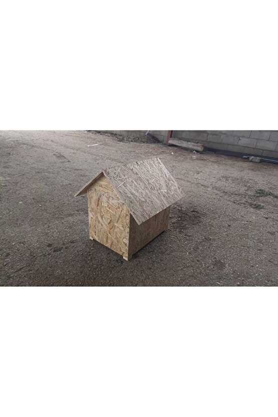Çatılı Osb Ahşap Kedi Kulübesi,tırmalama Evi