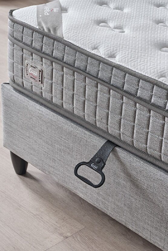 Melisa Tek Kişilik Full Ortopedik Visco Yatak Antibakteriyel Ve Paket Yaylı Sistem