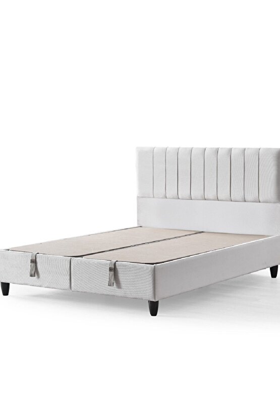 Zambak Modeli Çift Kişilik Sandıklı Baza Ve Başlık Takımı 2 Li Set