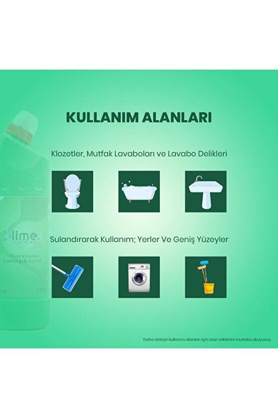 Yoğun Kıvamlı Çamaşır Suyu Çam Ferahlığı 750 ml X 5 Adet 1 Adet Temizlik Bezi Hediye