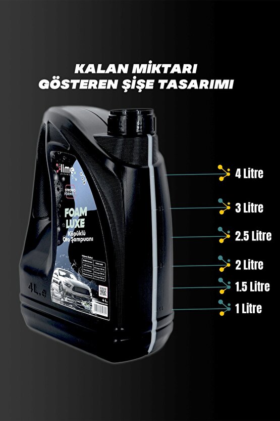 Konsantre Köpüklü Oto Şampuanı - 4 Lt