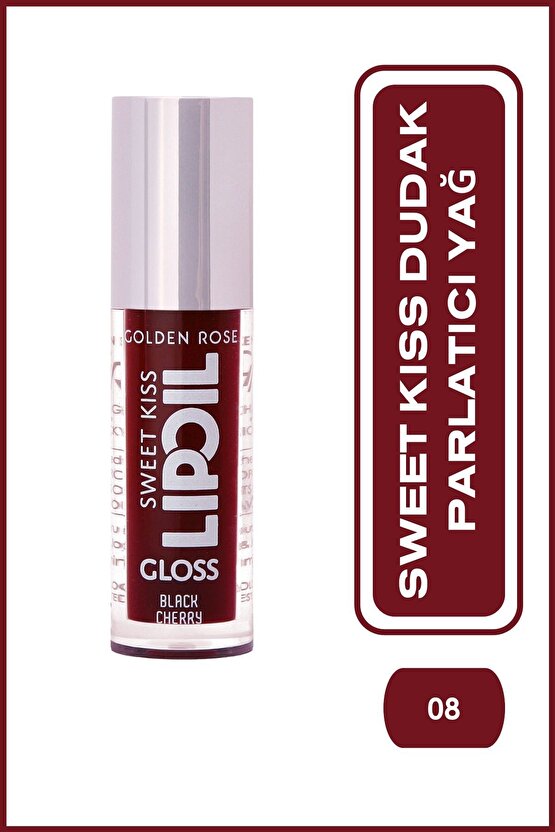 Sweet Kiss Lip Oil Gloss No:08 - Dudak Parlatıcı Yağ