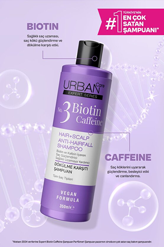 No. 3 EXPERT Series Biotin & Caffeine Dökülme Karşıtı Hızlı Uzamaya Yardımcı Şampuan-350ml