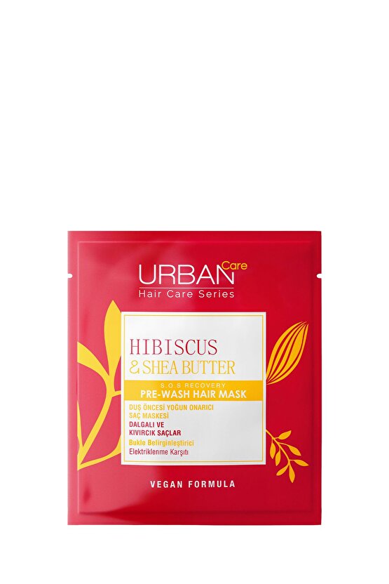 Hibiscus & Shea Butter Kıvırcık ve Dalgalı Saçlara Özel Duş Öncesi Saç Bakım Maskesi-vegan-50ml