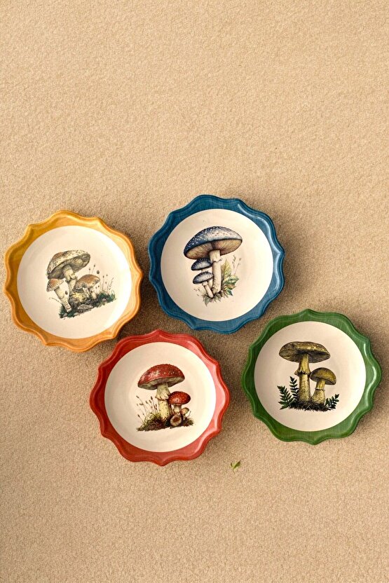 4 Kişilik Pasta Takımı Pasta Tabağı Seti Hediyelik Kutulu