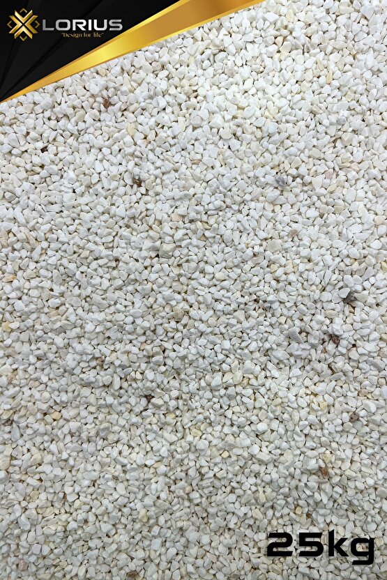 25kg Beyaz 3-5mm Boyutunda Dolamit Akvaryum Kumu