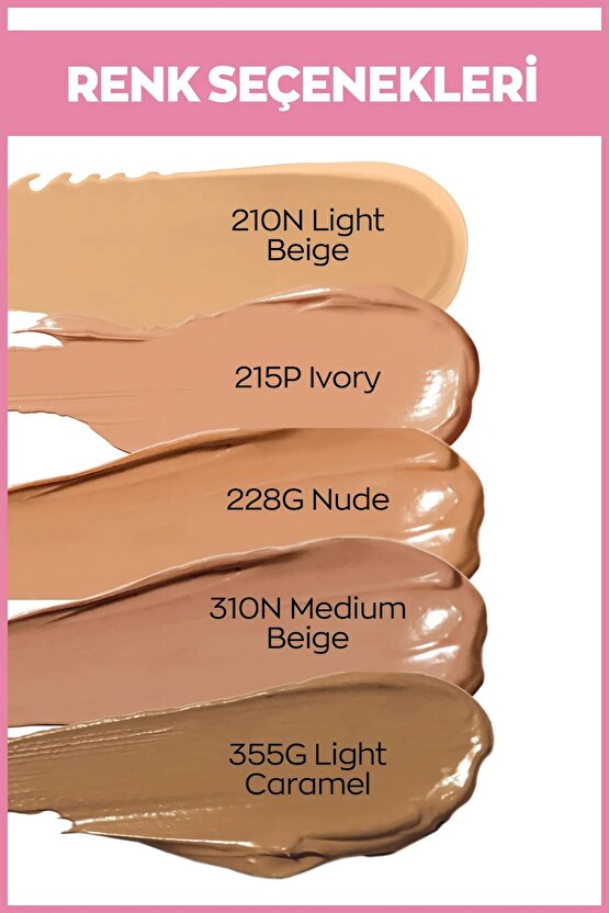 Color Trend Real Matte Likit Fondöten Parlaklık Kontrolü 30 Ml. Nude 228g