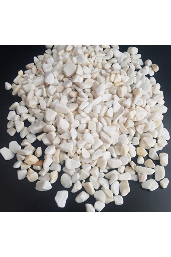 Beyaz Dolomit Taş 500 gr 1-2 Cm Dere Çakıl Taşı Saksı Taşı Akvaryum Teraryum Taşı Bahçe Taşı No.2m