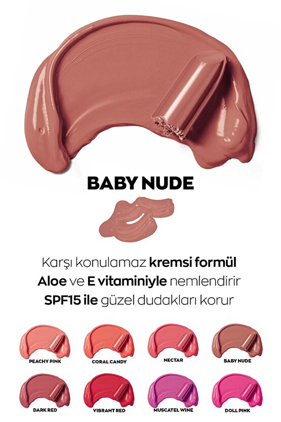 Color Trend Kiss Creamy Ruj Baby Nude