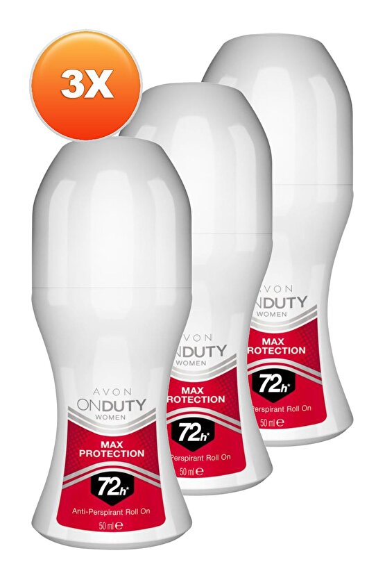OnDuty Max Protection Kadın Rollon 50 Ml. Üçlü Set