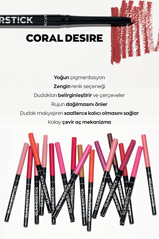 Glimmerstick Dudak Kalemi Coral Desire