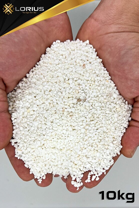 10kg Beyaz 1.5-3mm Boyutunda Dolamit Akvaryum Kumu