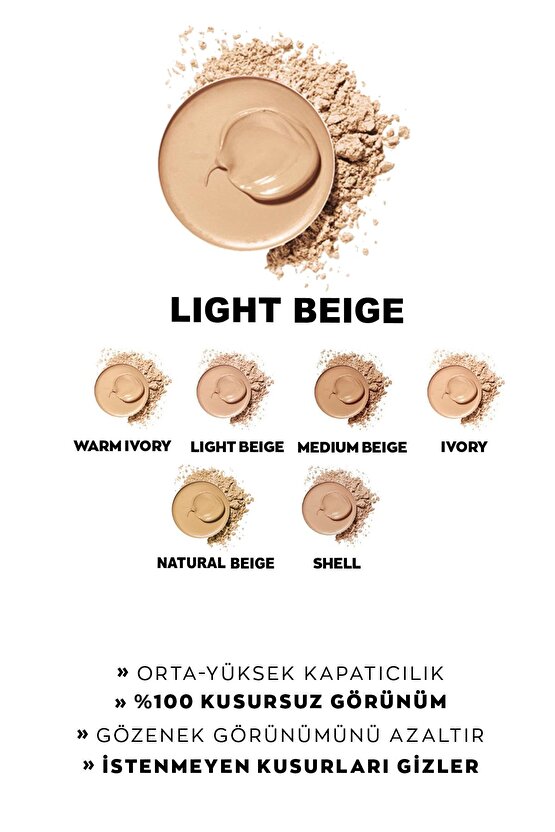 Flawless Pata Krem Fondöten 9 Gr. Light Beige