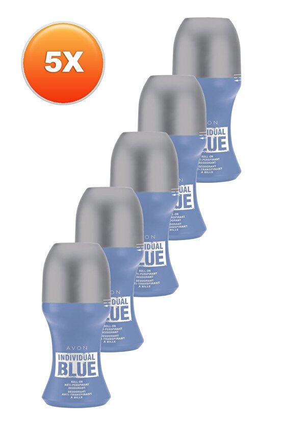 Individual Blue Erkek Rollon 50 Ml. Beşli Set