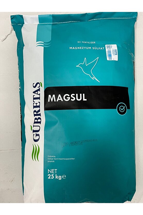 Magsul Magnezyum Sülfat Gübre 25 Kg