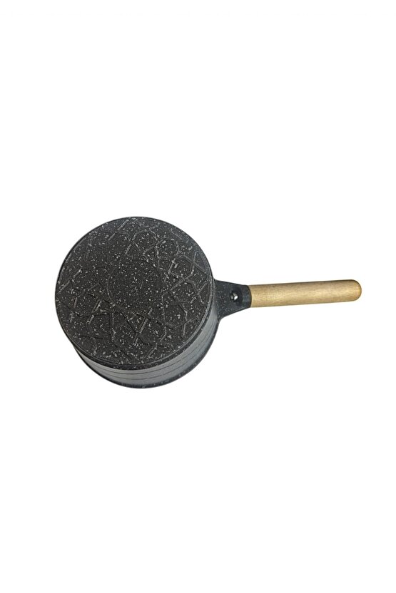 14 Cm Ahşap Saplı Döküm Granit Sosluk 1 Litre