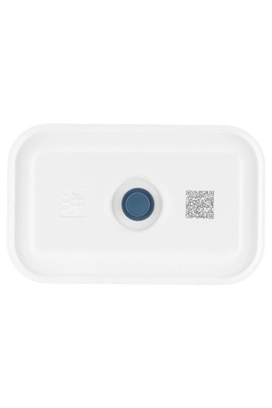 Fresh & Save Vakumlu Saklama Kabı, M, Plastik, Yari Şeffaf-Akdeniz Mavisi