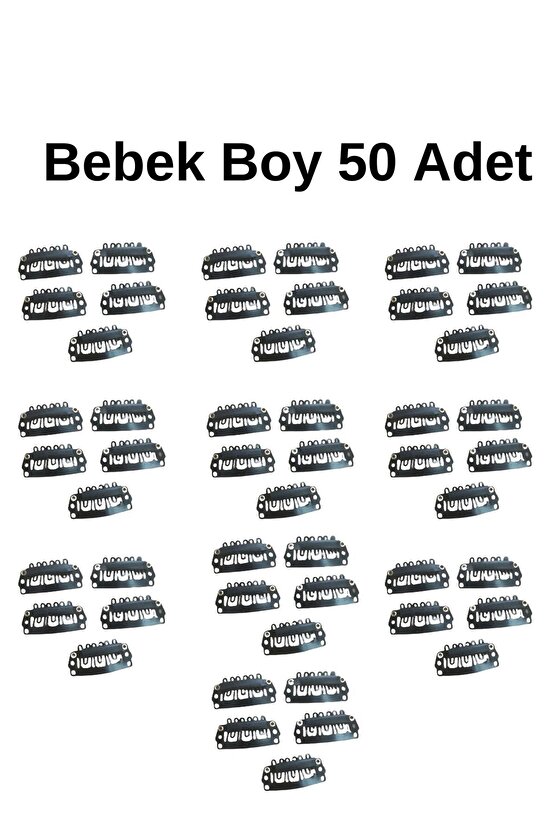 Bebek Boy Çıt Çıt Klipsi Postiş Tokası Bebek Saçsız Toka (2.8 MM )